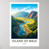 Poster Île de Maui Hawaii Imprimer Voyage (Devant)