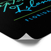 Poster Île de North Captiva Floride (Coin)