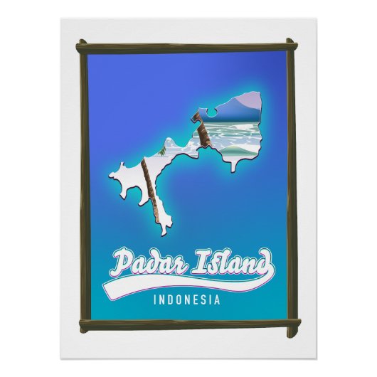 Poster Île de Padar Indonésie (Devant)