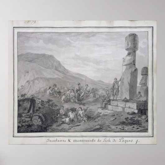 Poster Île de Pâques, 1786 (Devant)