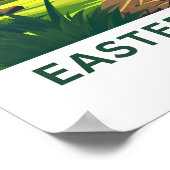 Poster Île de Pâques Chili (Coin)