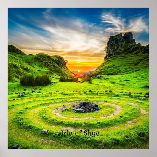 Poster Île de Skye, Écosse, (Devant)