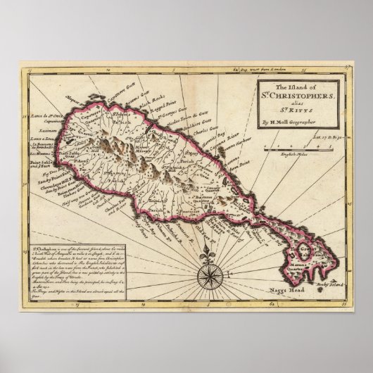 Poster Île de St Christophers (Devant)