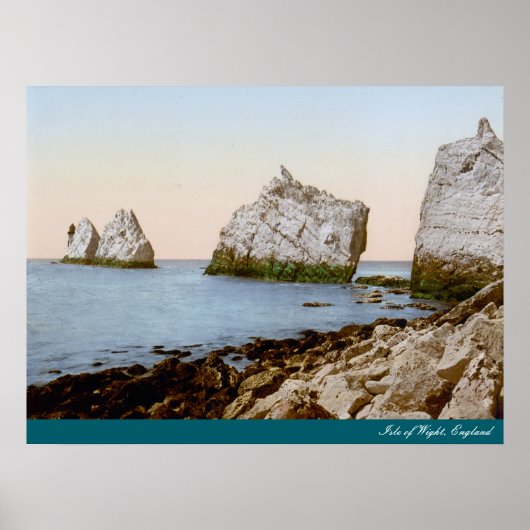 Poster Île de Wight, Angleterre (1900) (Devant)