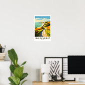 Poster Île de Wight England Imprimer (Bureau à domicile)