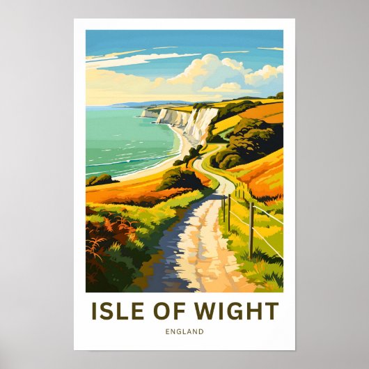 Poster Île de Wight England Imprimer (Devant)