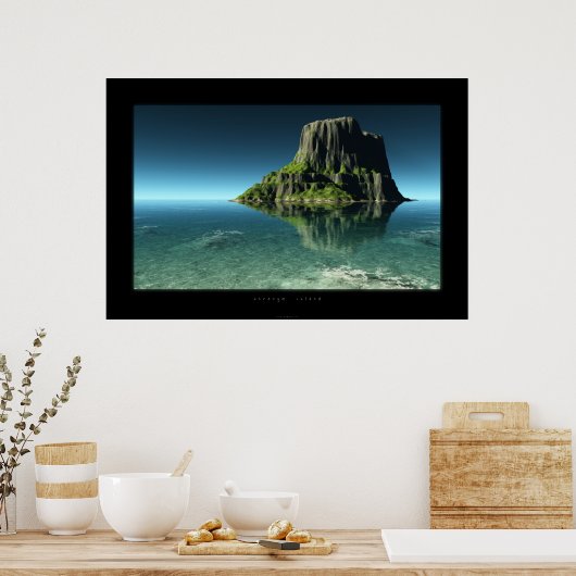 Poster île étrange (Cuisine)