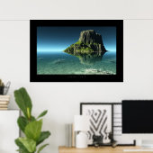 Poster île étrange (Bureau à domicile)