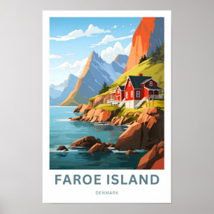 Poster Île Faroe Danemark Imprimer Voyage