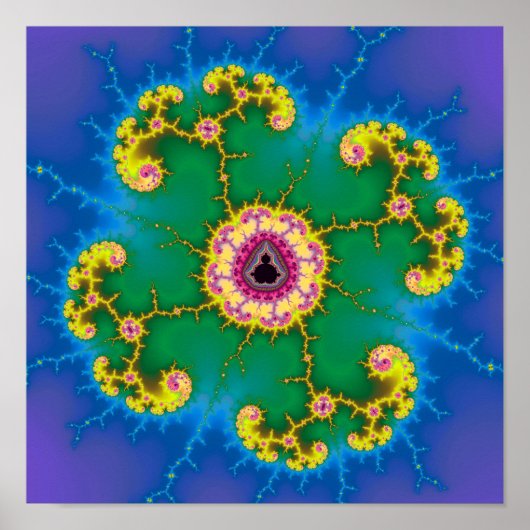 Poster Île Fractal (Devant)