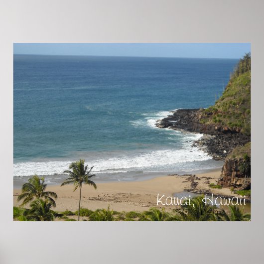 Poster Île Kauai Hawaï (Devant)