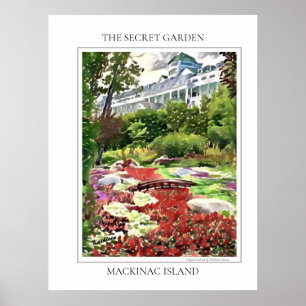 Poster Île Mackinac Le Jardin Secret