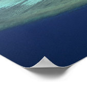 Poster Île Mana et récif de corail, îles Mamanuca (Coin)