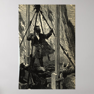 Poster Ile Mysterieuse, Jules Verne L'Île Mystérieuse