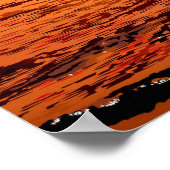 Poster île-sud-565242. IMAGINAIRE TROPICAL SOIR PALM (Coin)