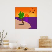 POSTER ÎLE TROPICALE (Cuisine)