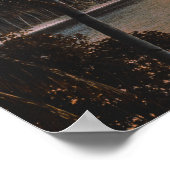 Poster Ile tropicale Coucher de soleil du Palmier du soir (Coin)