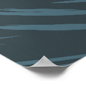 Poster Île tropicale, vague, coucher de soleil de surfer. (Coin)