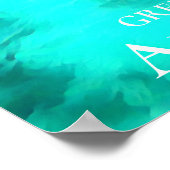 Poster Île verte Grande barrière de corail Reef Australie (Coin)