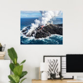 Poster Île volcanique (Bureau à domicile)