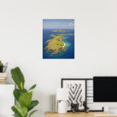 Poster Île Yanuya, îles Mamanuca, Fidji (Bureau à domicile)