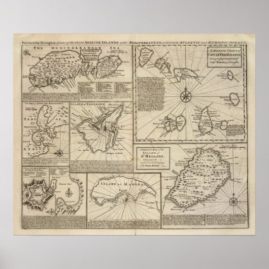 Poster Îles africaines (Devant)