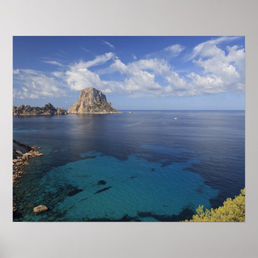 Poster Iles Baléares, Ibiza, Espagne (Devant)