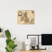 Poster Îles britanniques, Angleterre, Irlande (Bureau à domicile)