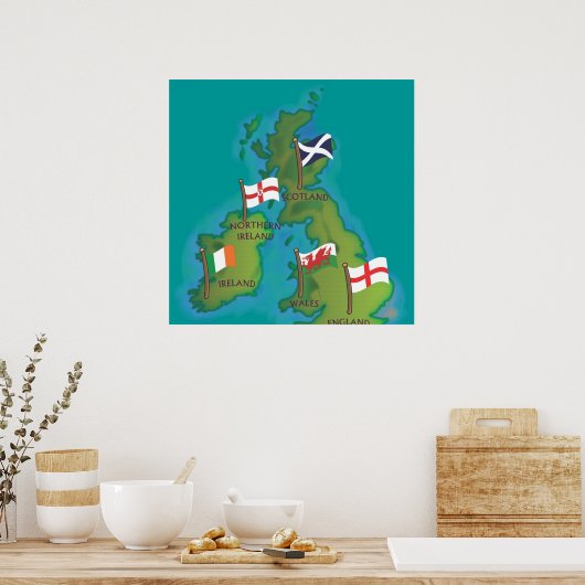 Poster Îles britanniques et Irlande (Cuisine)