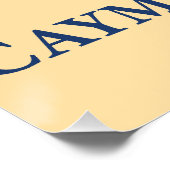 Poster Îles Caïmans Caraïbes (Coin)