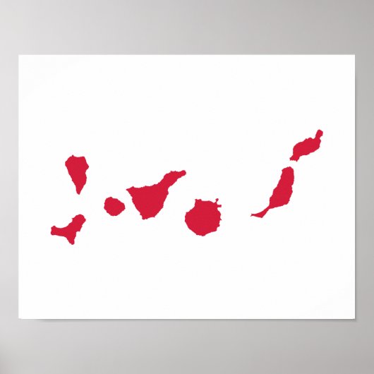 Poster Îles Canaries (Devant)