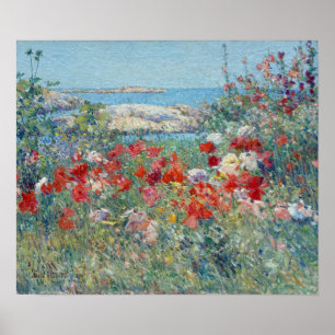 Poster Îles de jardin de Childe Hassam Celia Thaxter des