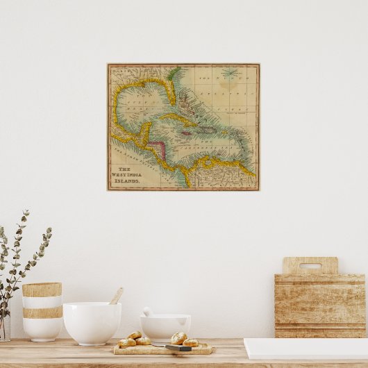 Poster Îles de l'Inde occidentale 2 (Cuisine)