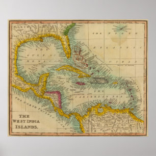 Poster Îles de l'Inde occidentale 2