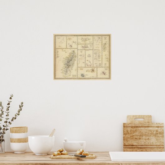 Poster Îles de l'Océan Indien (Cuisine)