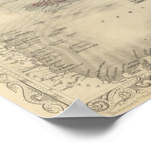 Poster Îles de l'Ouest (Coin)