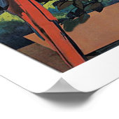 Poster Îles des Caraïbes par avion, compagnie aérienne vi (Coin)