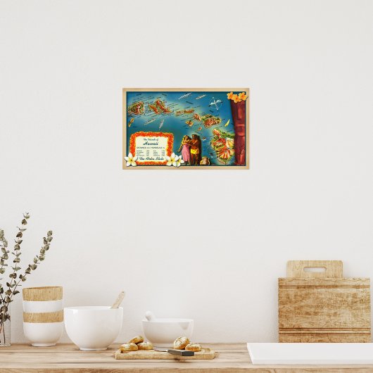 Poster Îles d'Hawaï (Cuisine)