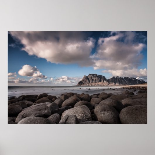 Poster Iles d'Uttakleiv Lofoten (Devant)