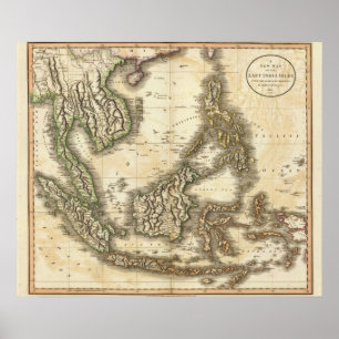 Poster Îles est de l'Inde