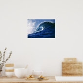 Poster Îles Fidji, Tavarua, Cloudbreak. Une vague (Cuisine)