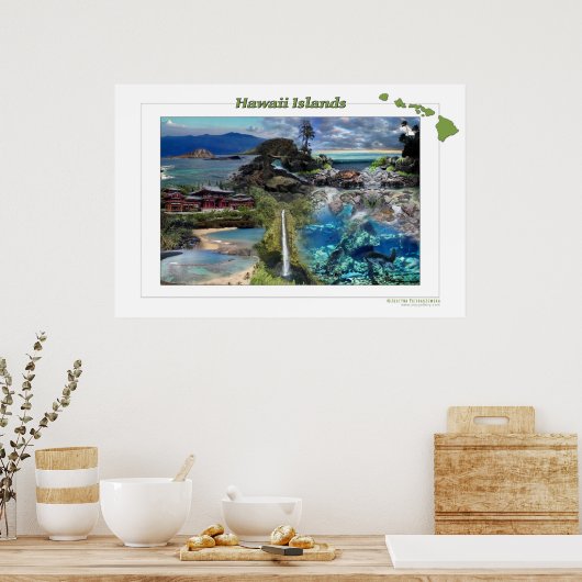 Poster Îles Hawaï (Cuisine)