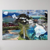 Poster Îles Hawaï (Devant)