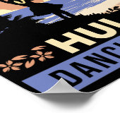 Poster Îles Hawaii Souvenir Vintage Hula Danser (Coin)