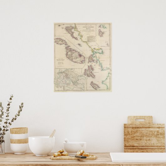 Poster Îles Ioniennes et Malte (Cuisine)