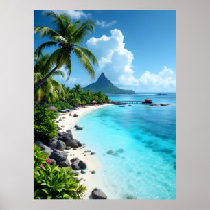 Poster îles Maldives