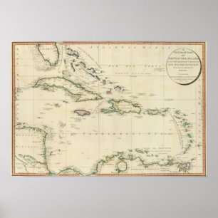 Poster Îles occidentales 3 de l'Inde