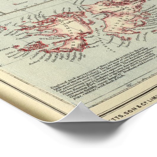 Poster Îles, océan Atlantique (Coin)