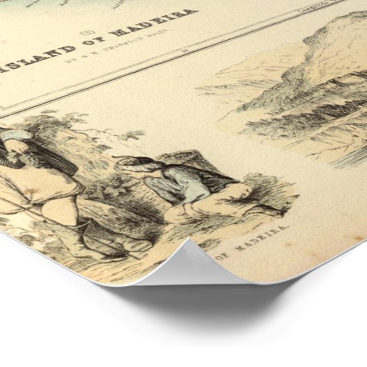 Poster Îles portugaises dans l'océan Atlantique (Coin)