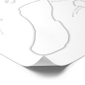 Poster Îles rondes et Îles Rondes des États-Unis et du Ca (Coin)